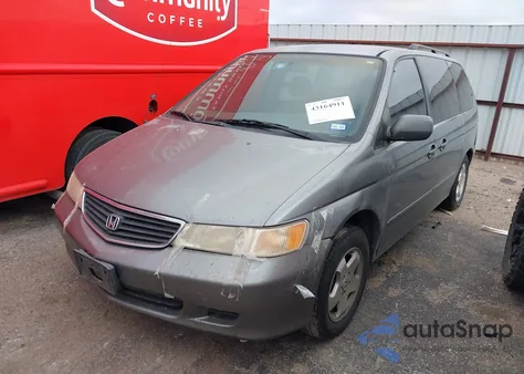 2000 Honda Odyssey Ex from USA, damaged, VIN 2HKRL1867YH609100